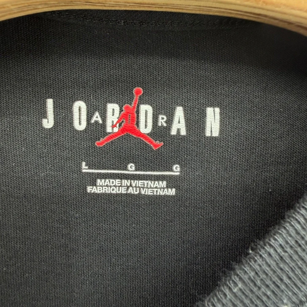 Jordan T-Shirt Mens Large Black Watercolor Jumpman Graphic Short Sleeve Tee